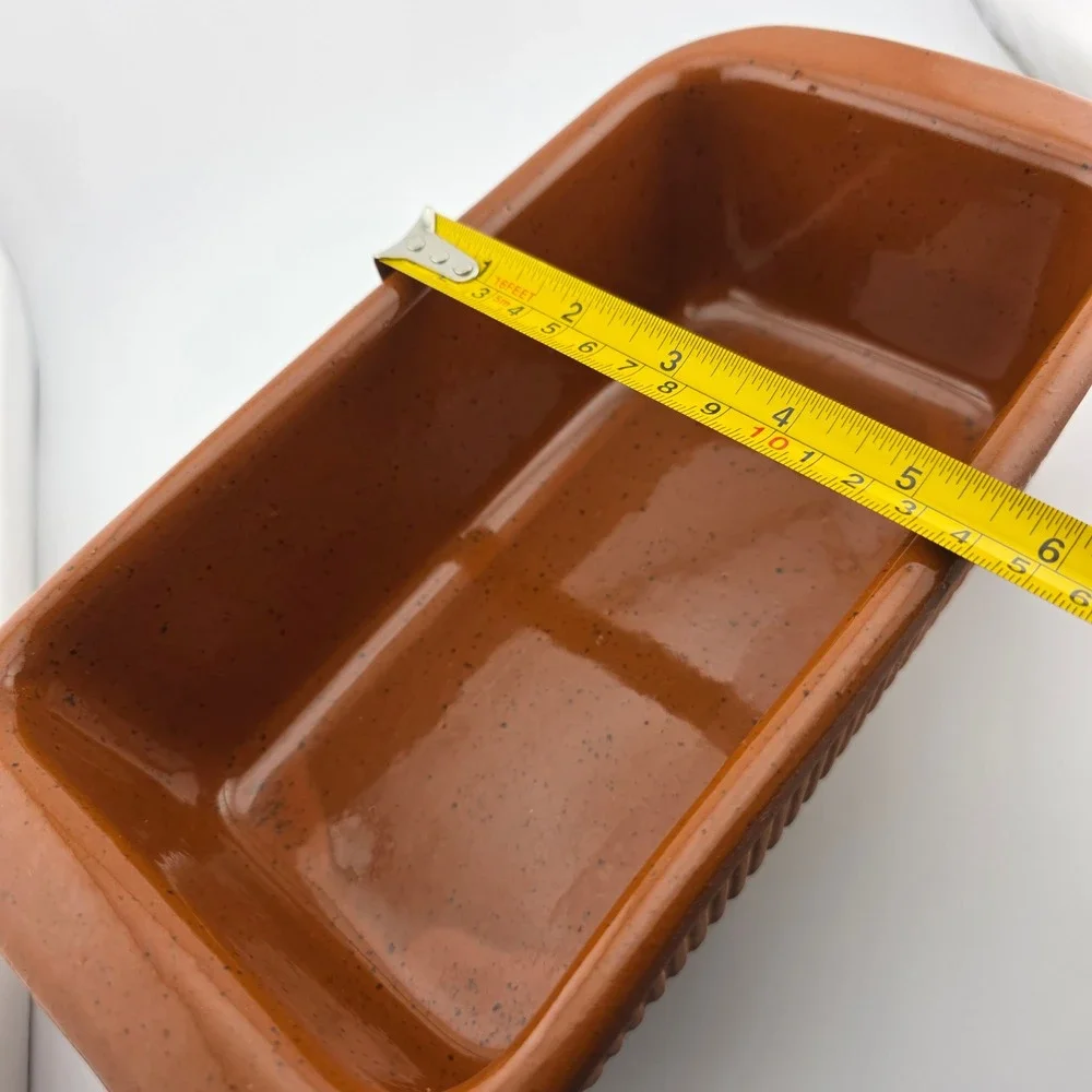 Terracotta Loaf Pan Baking Dish Clay Ramekin Oven‎ Safe Bread Cake